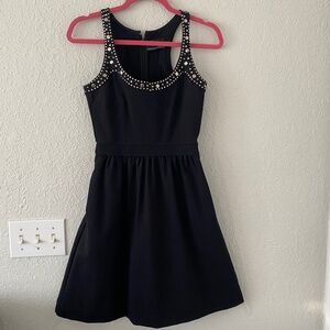 Black dress with silver studs